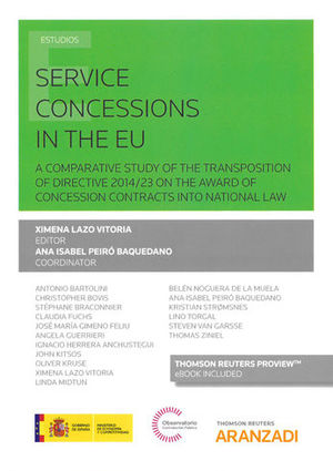 SERVICE CONCESSIONS IN THE EU (PAPEL + E-BOOK)