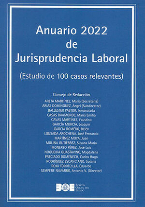 ANUARIO 2022 DE JURISPRUDENCIA LABORAL - 1.ª ED. 2023