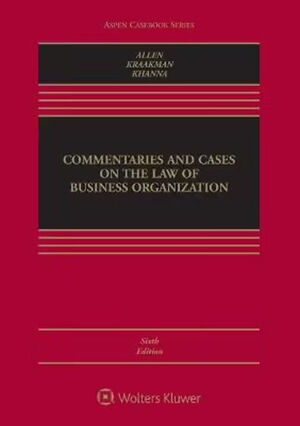 [9781543815733] COMMENTARIES AND CASES ON THE LAW OF BUSINESS ORGANIZATION - 6.ª ED. 2021