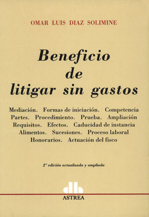 [9789505086214] BENEFICIO DE LITIGAR SIN GASTOS