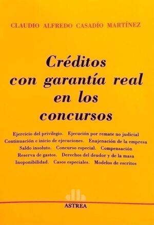 [9789505086337] CRÉDITOS CON GARANTÍA REAL EN LOS CONCURSOS