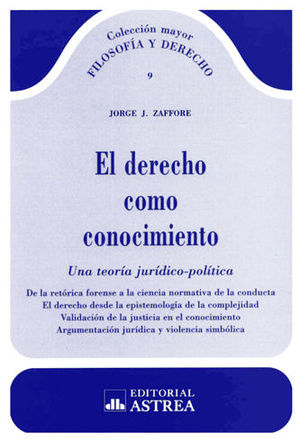 [9789505089888] DERECHO COMO CONOCIMIENTO, EL