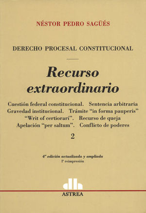 [9789505085897] RECURSO EXTRAORDINARIO 2 TOMOS