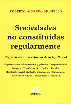 [9789877061253] SOCIEDADES NO CONSTITUIDAS REGULARMENTE