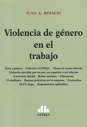 [9789877063684] VIOLENCIA DE GÉNERO EN EL TRABAJO - 1.ª ED. 2021