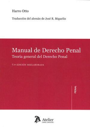 [9788416652860] MANUAL DE DERECHO PENAL - 7.ª ED. 2017
