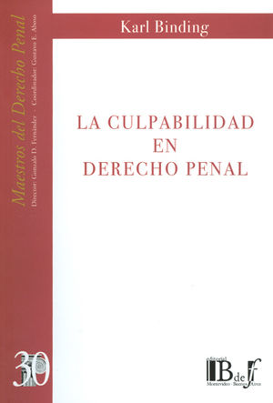 [9789974676275] CULPABILIDAD EN DERECHO PENAL, LA - ED. 2009
