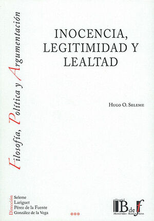 [9789974745995] INOCENCIA, LEGITIMIDAD Y LEALTAD