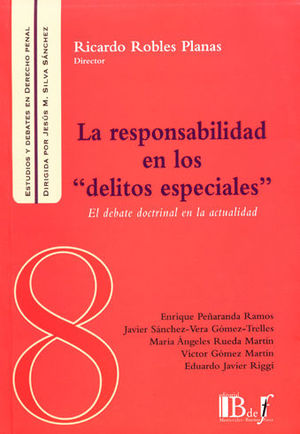 [9789974708310] RESPONSABILIDAD EN LOS DELITOS ESPECIALES, LA