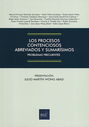[9786123223526] PROCESOS CONTENCIOSOS ABREVIADOS Y SUMARÍSIMOS, LOS