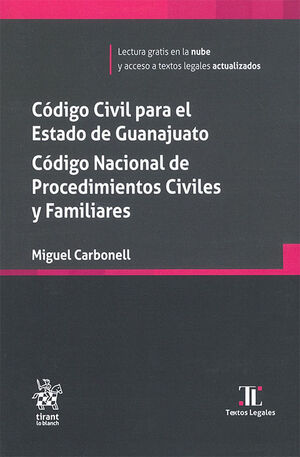 [9788410953024] CÓDIGO CIVIL DEL ESTADO DE GUANAJUATO. CÓDIGO NACIONAL DE PROCEDIMIENTOS CIVILES Y FAMILIARES - 1.ª ED. 2025 ( BOLSILLO)