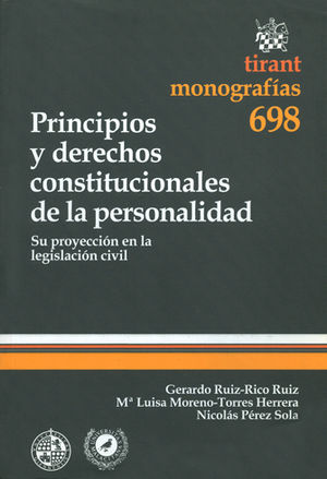 [9788498768633] PRINCIPIOS Y DERECHOS CONSTITUCIONALES DE LA PERSONALIDAD